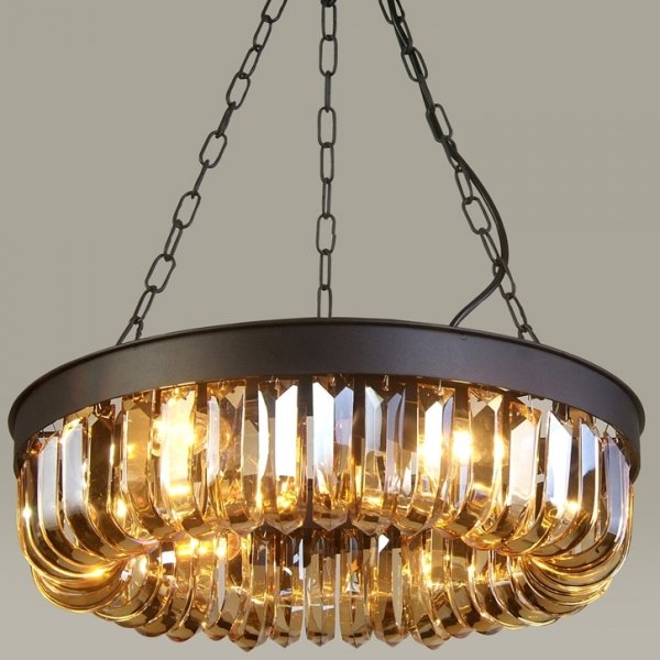 Люстра Crystal Round Frozen Pendant Черный Люстра Crystal Round Frozen Pendant Черный в Волгограде | Loft Concept