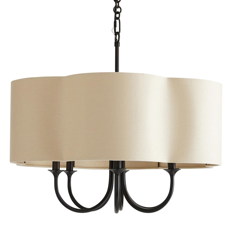 Люстра Vitorino Black Chandelier Бежевый Черный Люстра Vitorino Black Chandelier Бежевый Черный в Волгограде | Loft Concept