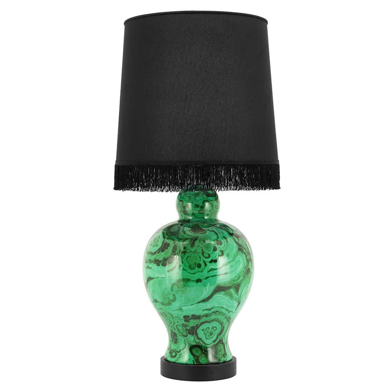 Настольная лампа TABLE LAMP CURVY Черный Малахит (зеленый) Настольная лампа TABLE LAMP CURVY Черный Малахит (зеленый) в Волгограде | Loft Concept