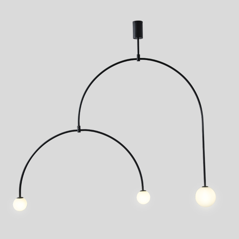 Люстра Fontana Amorosa Three Black Черный Белый Люстра Fontana Amorosa Three Black Черный Белый в Волгограде | Loft Concept