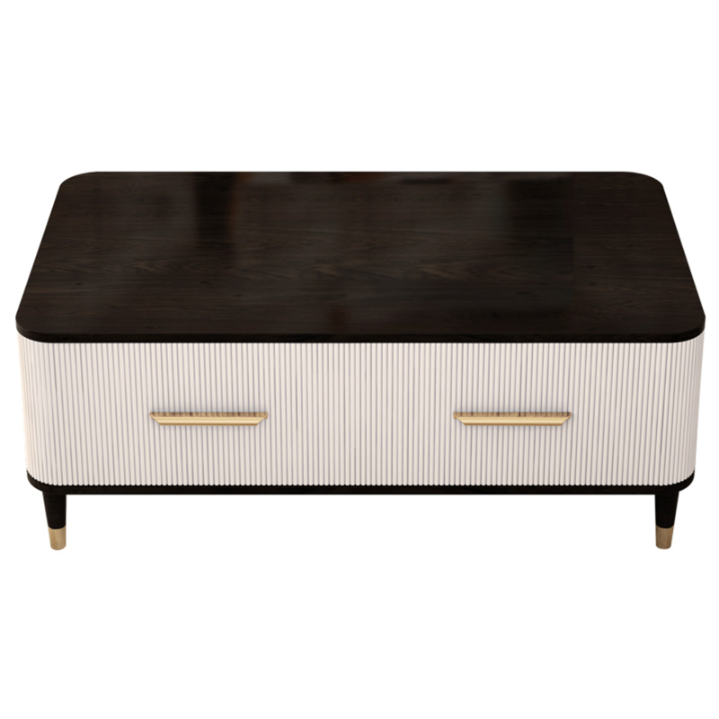 Birmingham Textured Coffee Table White Коричневый Молочный Birmingham Textured Coffee Table White Коричневый Молочный в Волгограде | Loft Concept