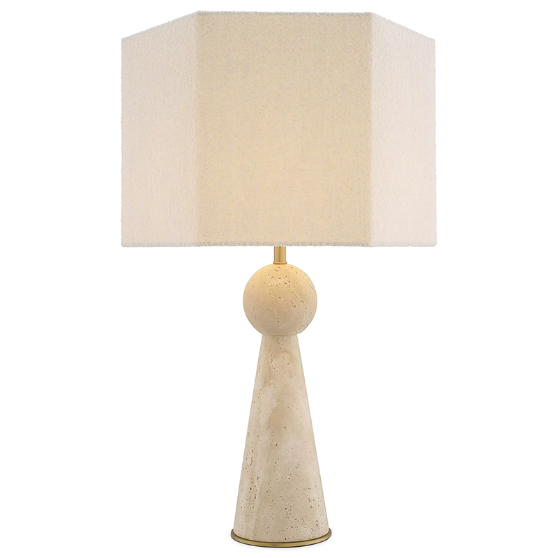 Настольная лампа Eichholtz Table Lamp Novak Белый Бежевый Настольная лампа Eichholtz Table Lamp Novak Белый Бежевый в Волгограде | Loft Concept