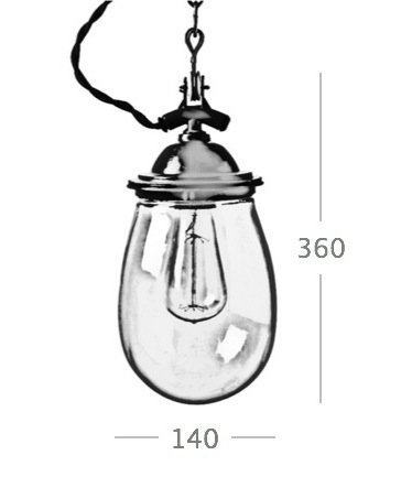 Подвесной светильник Glass Drop Retro Color Light Подвесной светильник Glass Drop Retro Color Light в Волгограде