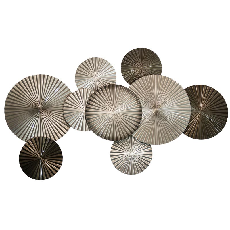 Арт-объект Apollo Champagne and Brown Wall Plaque Disc 9 Золотой Шампань Коричневый Арт-объект Apollo Champagne and Brown Wall Plaque Disc 9 Золотой Шампань Коричневый в Волгограде | Loft Concept