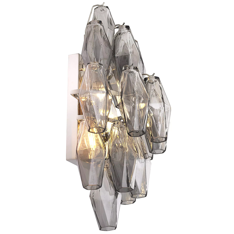 Бра Eichholtz Wall Lamp Benini Smoke Никель Стекло Смок Бра Eichholtz Wall Lamp Benini Smoke Никель Стекло Смок в Волгограде | Loft Concept