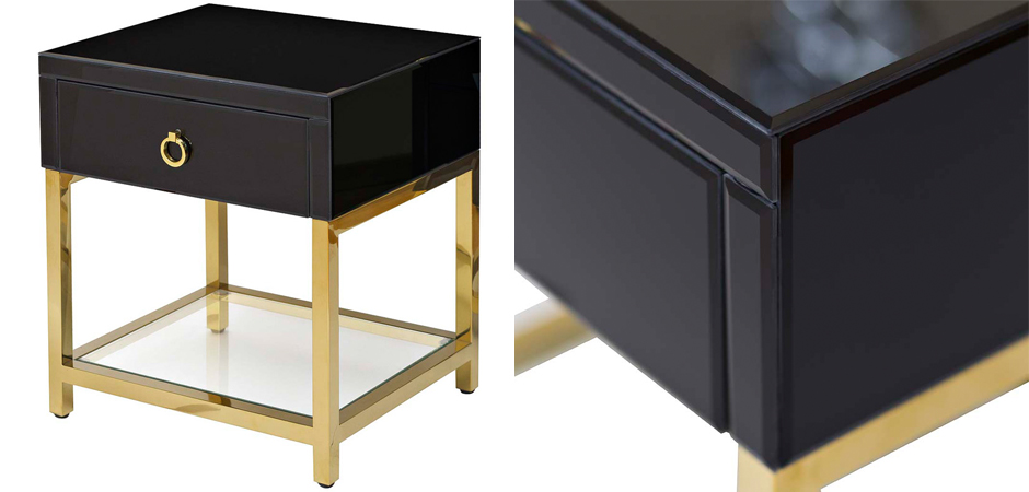 Тумба Black Gold Nightstand Тумба Black Gold Nightstand - Loft-Concept в Волгограде