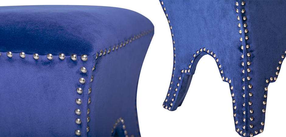 Пуф Pouf Blue Velor Пуф Pouf Blue Velor - Loft-Concept в Волгограде
