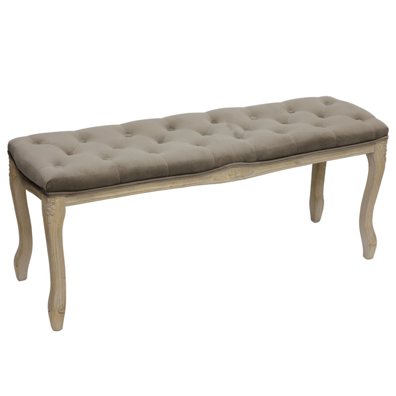 Банкетка French Provence Farmhouse Bench grey Бежево-серый Банкетка French Provence Farmhouse Bench grey Бежево-серый в Волгограде | Loft Concept