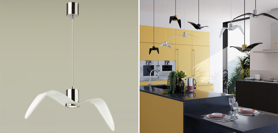 Подвесной светильник Seagull Chrome белый Подвесной светильник Seagull Chrome белый - Loft-Concept в Волгограде