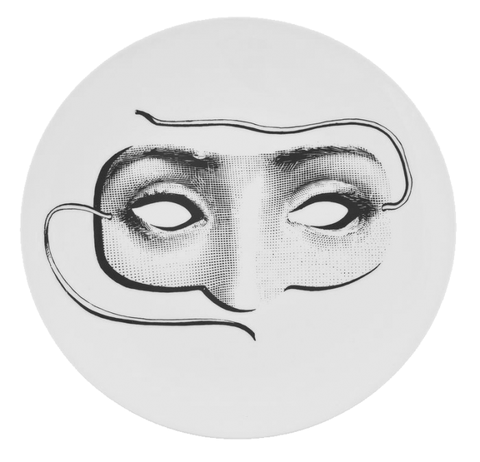 Декоративная тарелка Fornasetti 060 Черный Декоративная тарелка Fornasetti 060 Черный в Волгограде | Loft Concept
