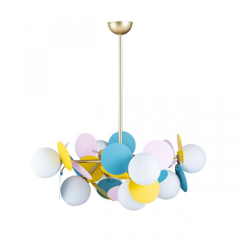 Люстра MATISSE Chandelier multicolor 8 ламп Мульти Золотой Люстра MATISSE Chandelier multicolor 8 ламп Мульти Золотой в Волгограде | Loft Concept