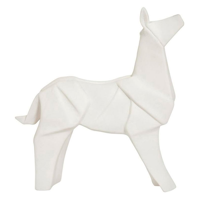 Фигурка в виде оригами керамическая белая собака White Dog Белый Фигурка в виде оригами керамическая белая собака White Dog Белый в Волгограде | Loft Concept