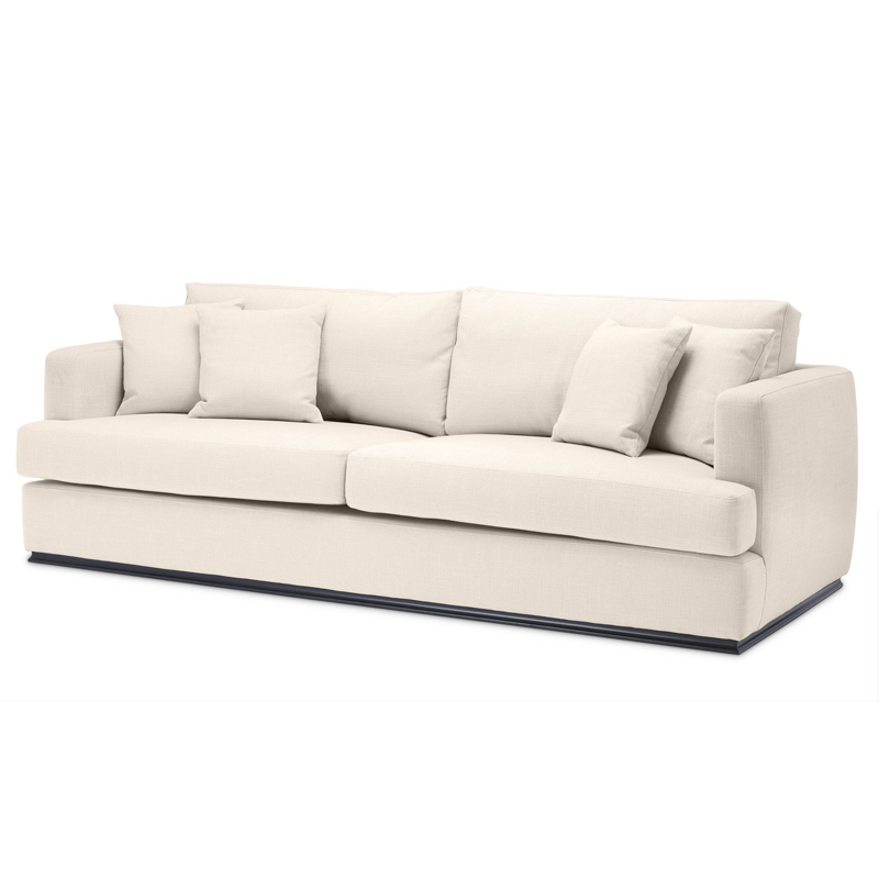 Диван Eichholtz Sofa Hallandale Молочный Черный Диван Eichholtz Sofa Hallandale Молочный Черный в Волгограде | Loft Concept