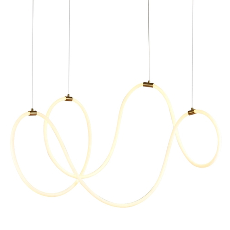 Подвесной светильник с плавными светодиодными линиями Luke Lampco Tracer Lamp Медь Белый Черный Подвесной светильник с плавными светодиодными линиями Luke Lampco Tracer Lamp Медь Белый Черный в Волгограде | Loft Concept