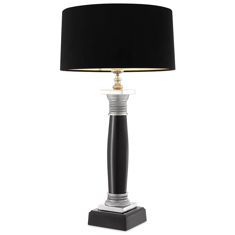 Настольная лампа Eichholtz Table Lamp Napoleon Black Черный Никель Настольная лампа Eichholtz Table Lamp Napoleon Black Черный Никель в Волгограде | Loft Concept