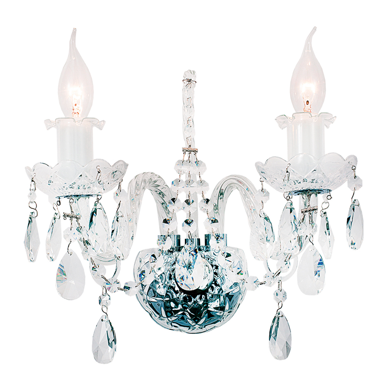 Бра Markel Sconce Хром Прозрачный Бра Markel Sconce Хром Прозрачный в Волгограде | Loft Concept