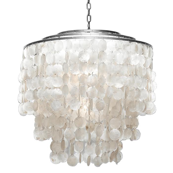 Люстра SHELL Chandelier 65 Серебро Белый Серебряный Люстра SHELL Chandelier 65 Серебро Белый Серебряный в Волгограде | Loft Concept