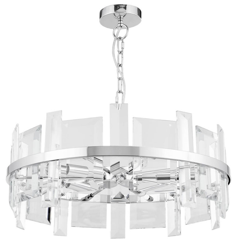 Люстра Harlow Crystal Round Chandelier chrome 5 Хром Люстра Harlow Crystal Round Chandelier chrome 5 Хром в Волгограде | Loft Concept