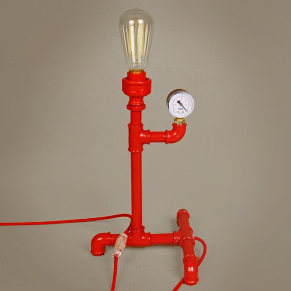 Настольная лампа Table Lamp Red Water Tap Красный Настольная лампа Table Lamp Red Water Tap Красный в Волгограде | Loft Concept