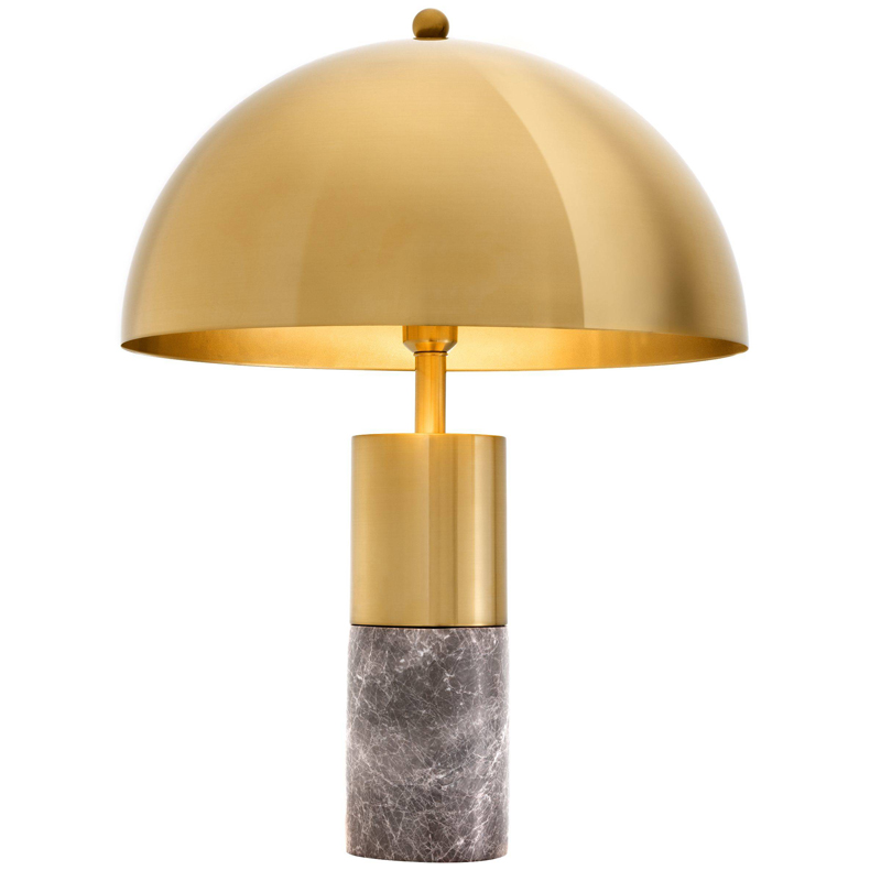 Настольная лампа Eichholtz Table Lamp Flair brass Латунь Серый Настольная лампа Eichholtz Table Lamp Flair brass Латунь Серый в Волгограде | Loft Concept