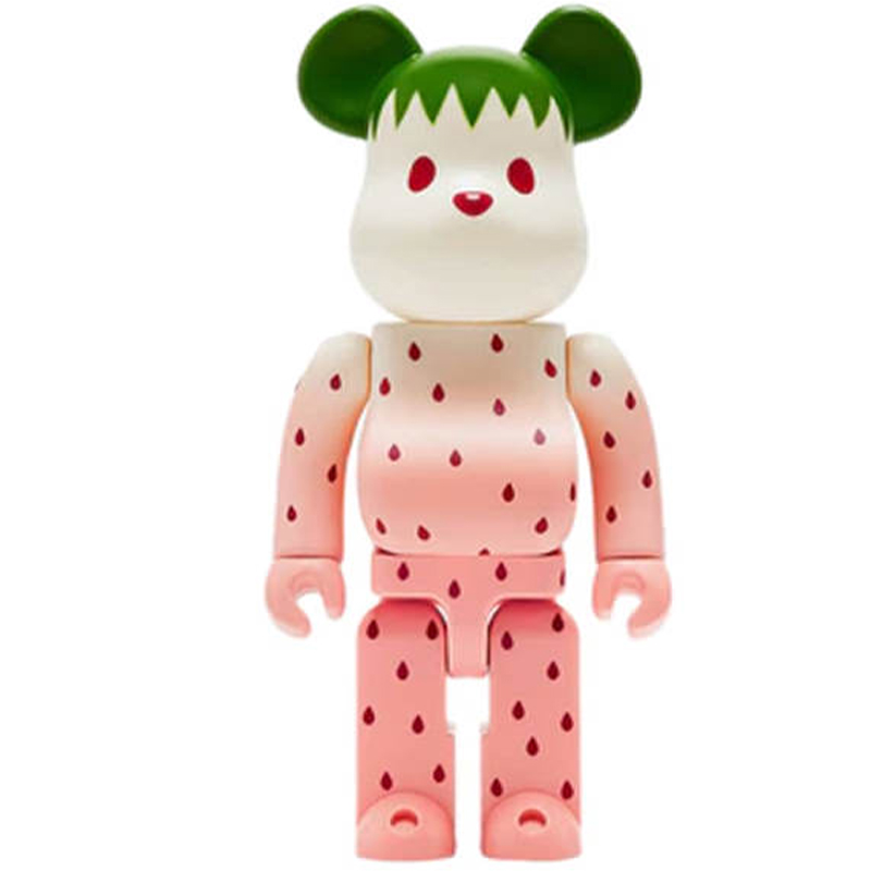 Статуэтка Bearbrick Strawberry Белый Розовый Зеленый Статуэтка Bearbrick Strawberry Белый Розовый Зеленый в Волгограде | Loft Concept