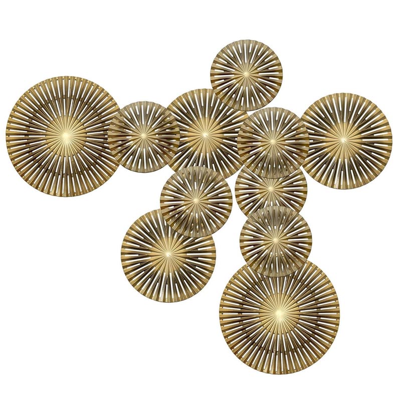 Арт-объект Apollo Brown and Gold Wall Plaque Disc gap 11 Золотой Коричневый Арт-объект Apollo Brown and Gold Wall Plaque Disc gap 11 Золотой Коричневый в Волгограде | Loft Concept