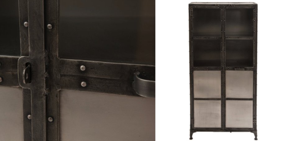 Буфет Industrial Steampunk Nickel Cabinet Буфет Industrial Steampunk Nickel Cabinet - Loft-Concept в Волгограде