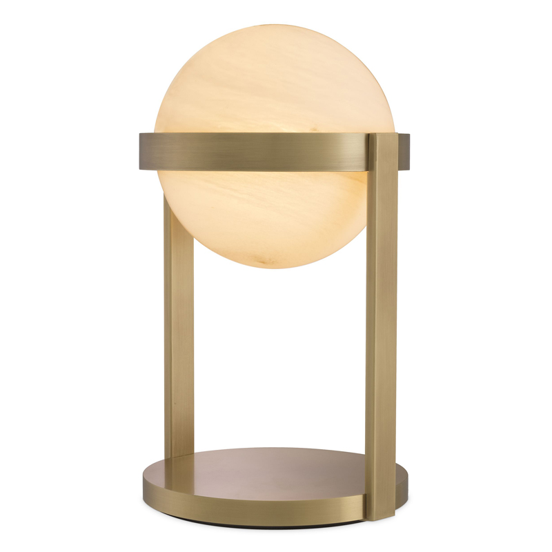 Настольная лампа Eichholtz Table Lamp Hayward brass Латунь Античная полированная Белое матовое стекло Настольная лампа Eichholtz Table Lamp Hayward brass Латунь Античная полированная Белое матовое стекло в Волгограде | Loft Concept