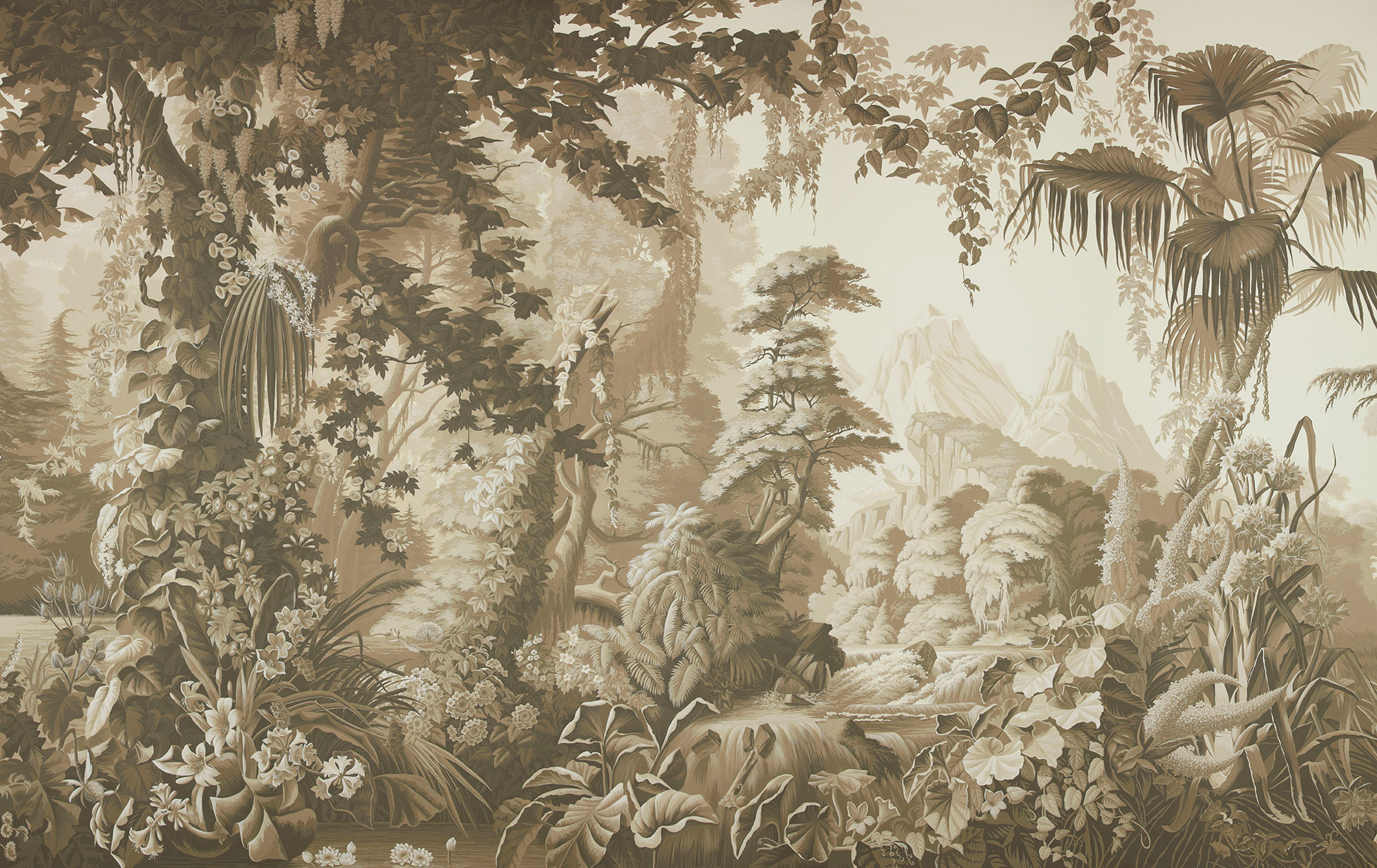 Обои ручная роспись L'Eden Sepia on scenic paper Обои ручная роспись L'Eden Sepia on scenic paper - постер Loft-Concept в Волгограде