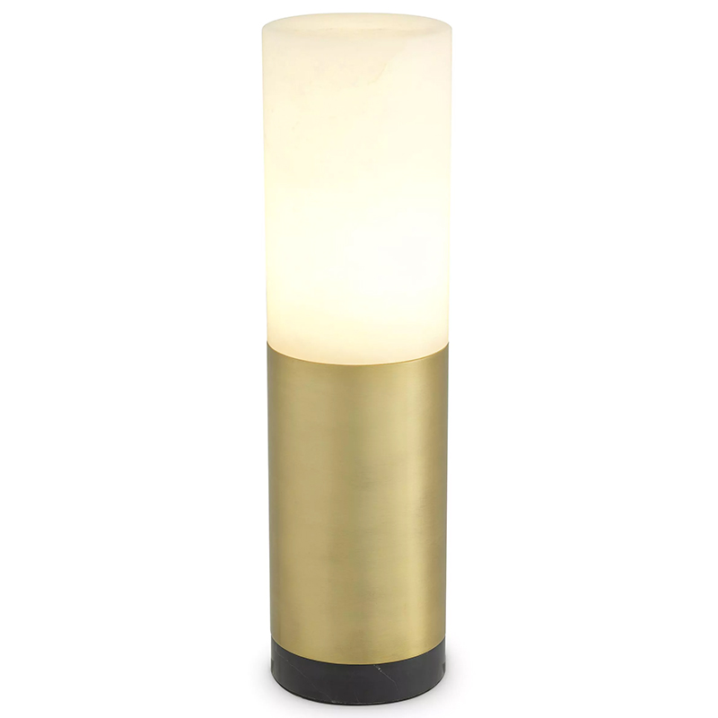 Настольная лампа Eichholtz Table Lamp McLean 11 cm Черный Мрамор Nero Латунь Бежевый Настольная лампа Eichholtz Table Lamp McLean 11 cm Черный Мрамор Nero Латунь Бежевый в Волгограде | Loft Concept