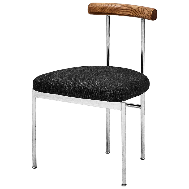 Стул Ferchar Loft Stool Черный Коричневый Хром Стул Ferchar Loft Stool Черный Коричневый Хром в Волгограде | Loft Concept