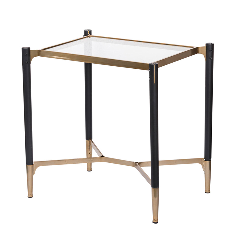 Приставной столик Black & Gold Table Черный матовое золото Приставной столик Black & Gold Table Черный матовое золото в Волгограде | Loft Concept
