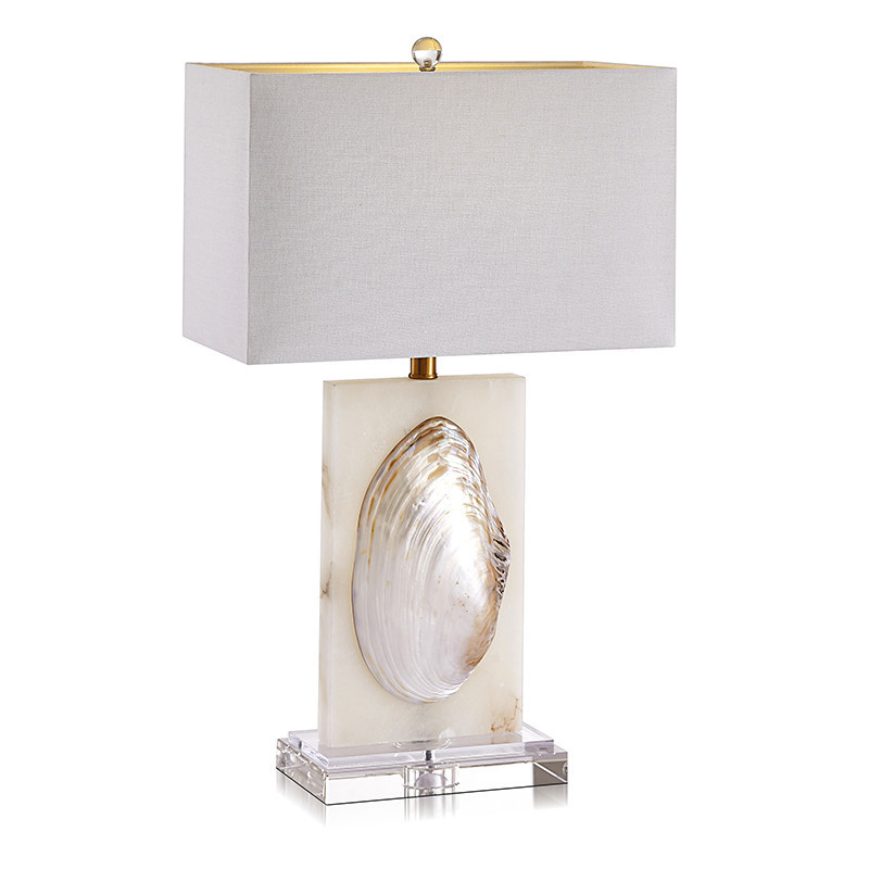 Настольная лампа Mother of Pearl Sink Перламутровый Белый Настольная лампа Mother of Pearl Sink Перламутровый Белый в Волгограде | Loft Concept
