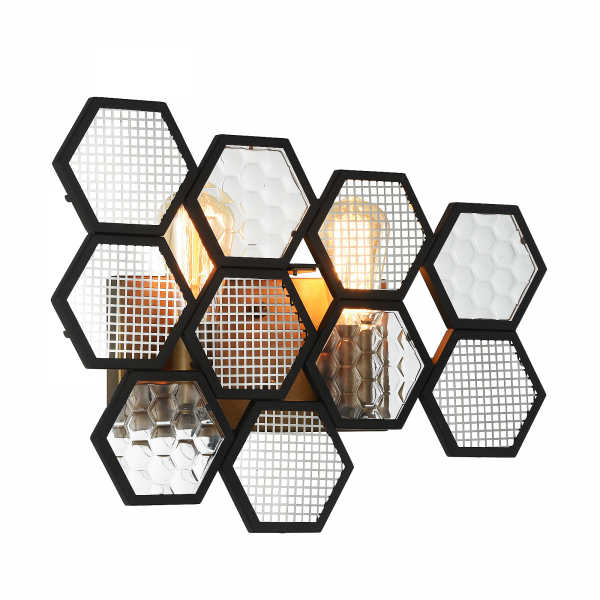 Бра MetalComb Bra Черный Бронза в Волгограде | Loft Concept 
