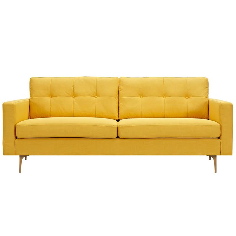Диван Papaya Yellow Greta Sofa Диван желтая шерсть Желтый Диван Papaya Yellow Greta Sofa Диван желтая шерсть Желтый в Волгограде | Loft Concept