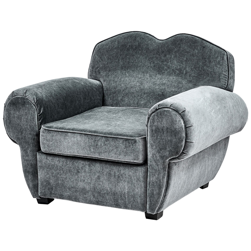 Кресло Braganza Chair Gray Серый Кресло Braganza Chair Gray Серый в Волгограде | Loft Concept
