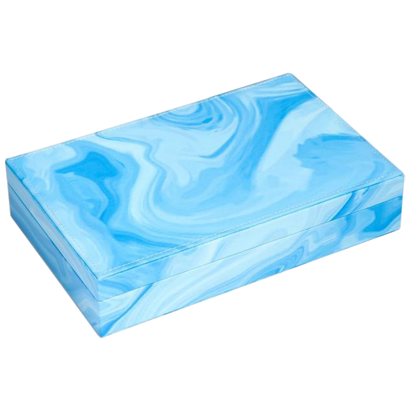 Шкатулка Marble Pattern Box blue Голубой Шкатулка Marble Pattern Box blue Голубой в Волгограде | Loft Concept
