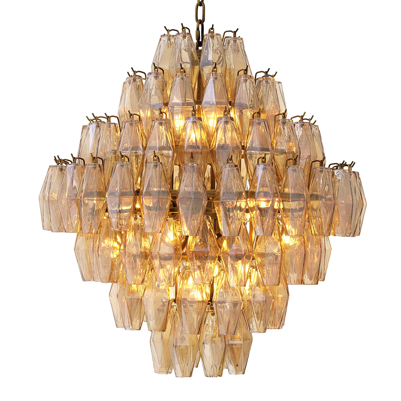 Люстра Eichholtz Chandelier Benini L Amber Янтарный Латунь Люстра Eichholtz Chandelier Benini L Amber Янтарный Латунь в Волгограде | Loft Concept