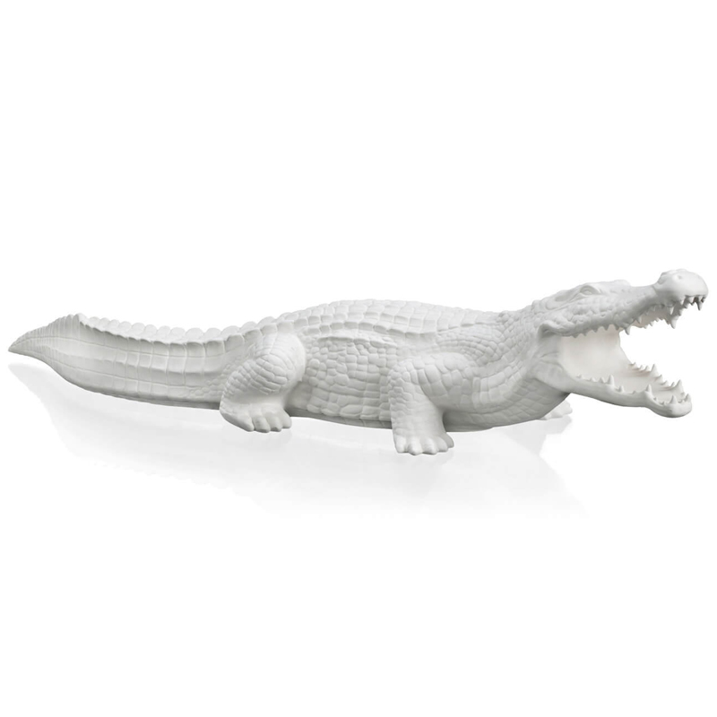 Статуэтка CROCODILE BISC. Белый в Волгограде | Loft Concept 