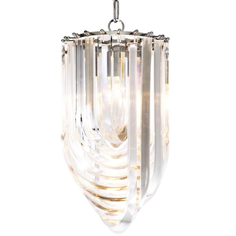 Люстра Chandelier Murano Clear 25 Прозрачный (Transparent) Никель Люстра Chandelier Murano Clear 25 Прозрачный (Transparent) Никель в Волгограде | Loft Concept