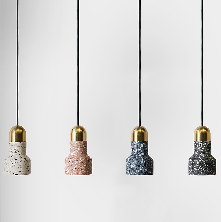 Подвесной светильник Terrazzo Light Белый Розовый пастельный Синий Графитовый Золотой Подвесной светильник Terrazzo Light Белый Розовый пастельный Синий Графитовый Золотой в Волгограде | Loft Concept