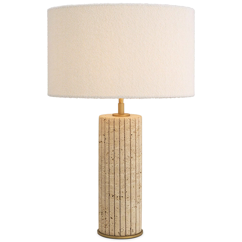 Настольная лампа Eichholtz Table Lamp Giova Round Белый Латунь Бежево-серый Настольная лампа Eichholtz Table Lamp Giova Round Белый Латунь Бежево-серый в Волгограде | Loft Concept