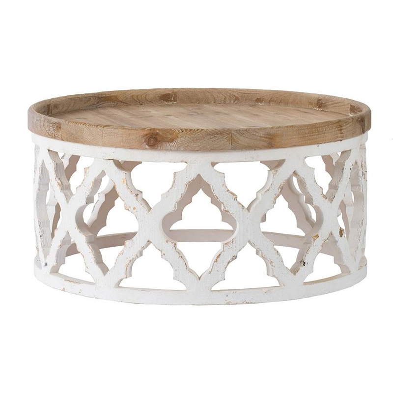 Приставной стол низкий Panfilu Wooden Side Table Белый Приставной стол низкий Panfilu Wooden Side Table Белый в Волгограде | Loft Concept