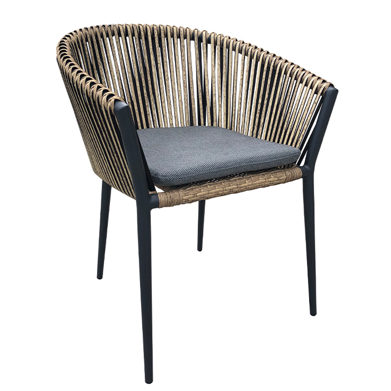 Стул Macey Anthracite Outdoor Chair Серый Черный Стул Macey Anthracite Outdoor Chair Серый Черный в Волгограде | Loft Concept