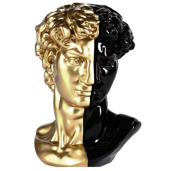 Аксессуар голова Давида Black & Gold Черный Золотой Аксессуар голова Давида Black & Gold Черный Золотой в Волгограде | Loft Concept