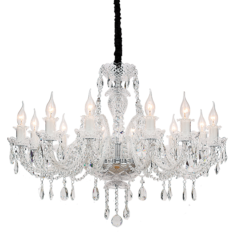 Люстра Markel Chandelier 81 Хром Прозрачный Люстра Markel Chandelier 81 Хром Прозрачный в Волгограде | Loft Concept