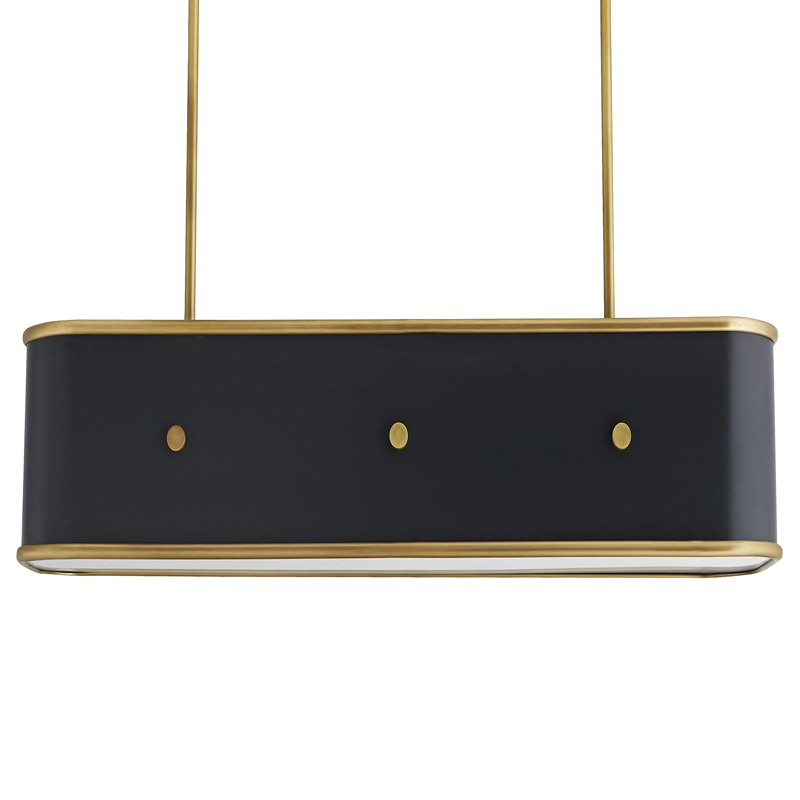 Люстра Arteriors GLENDALE LINEAR CHANDELIER Черный Золотой Люстра Arteriors GLENDALE LINEAR CHANDELIER Черный Золотой в Волгограде | Loft Concept
