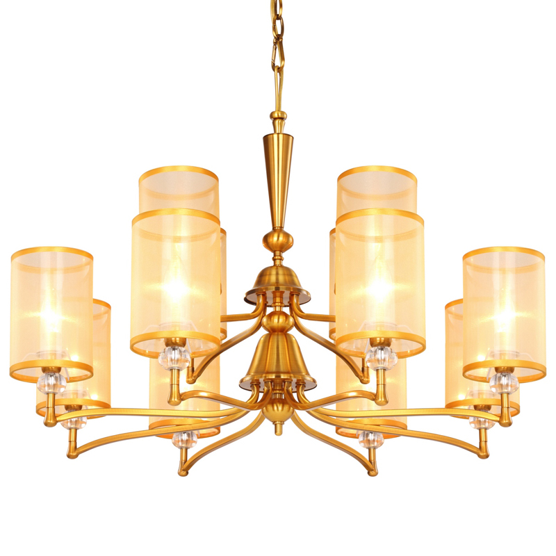 Люстра Boniface Chandelier Double Латунь Золотой Шампань Прозрачный Люстра Boniface Chandelier Double Латунь Золотой Шампань Прозрачный в Волгограде | Loft Concept