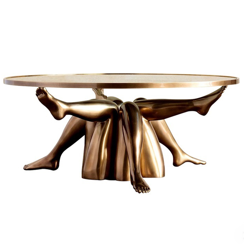 Журнальный стол дизайн Kelly Wearstler Superluxe Isadora Table Латунь Прозрачное Стекло Журнальный стол дизайн Kelly Wearstler Superluxe Isadora Table Латунь Прозрачное Стекло в Волгограде | Loft Concept