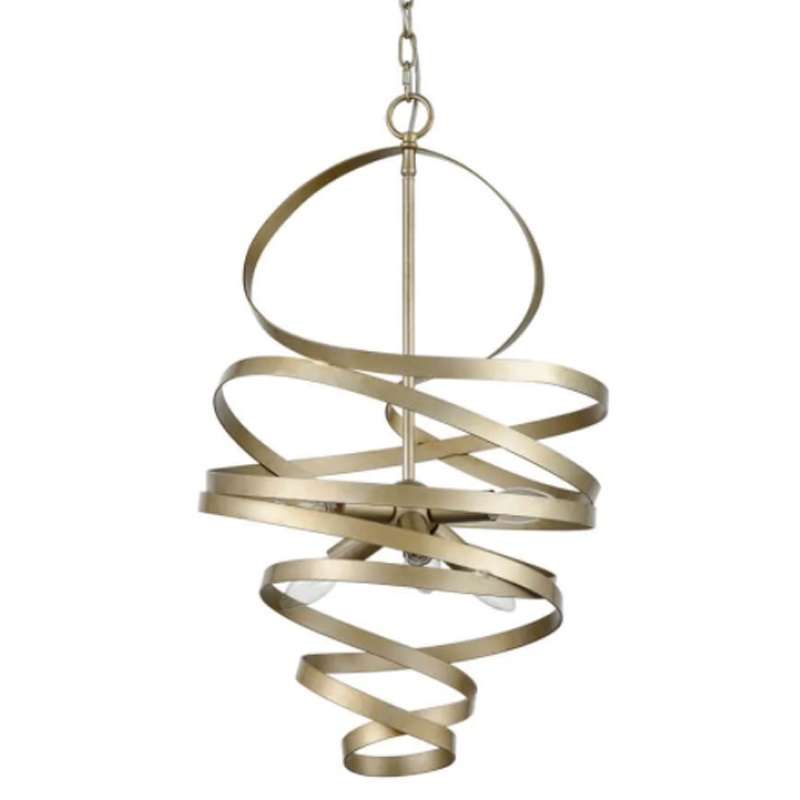 Люстра Metal Curly Ribbon Матовый Шампань Люстра Metal Curly Ribbon Матовый Шампань в Волгограде | Loft Concept